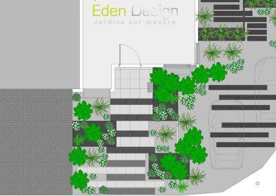 Conception jardin plan