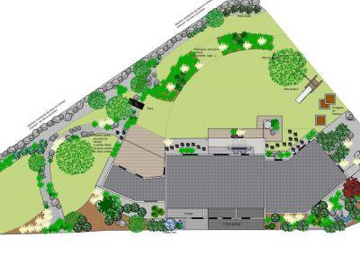 Conception grand jardin 2D
