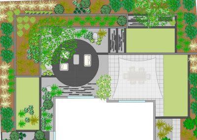 Plan jardin terrasse