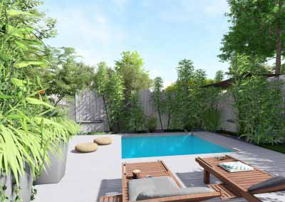 Terrasse piscine paysagiste