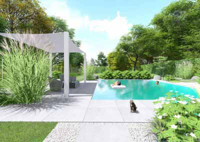 Piscine 3d paysagiste dessinateur