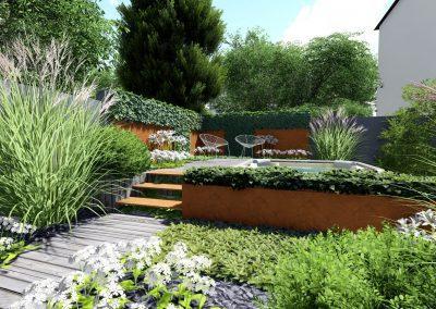 Paysagiste Strasbourg Jardin corten