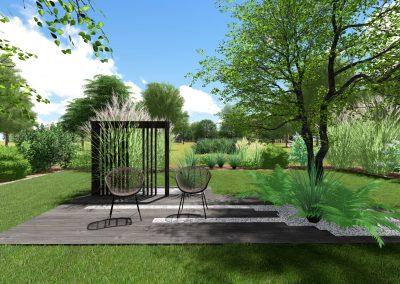 Photo jardin 3d bois